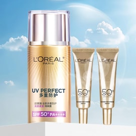 Purple Color Correcting UV Primer Set, SPF50+ PA++++, 1.4 fl oz + 0.5 fl oz x 2 - Beauty Soft Purple Set