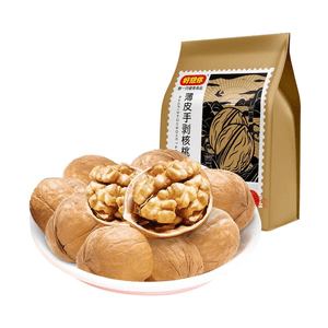 [중국 직배송] 보고싶어요 얇은껍질 호두 신장 얇은 종이껍질 익은 호두 임산부를 위한 견과류 특산과자 손으로 벗긴 호두 458g*1봉