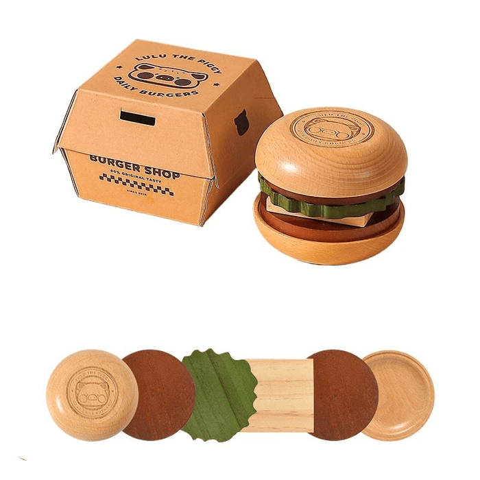 Hamburger Table Heat Proof Mat Dining Table Heat Proof Mat Solid Wood Pot Bowl Plate Cup Mat 9.2*7.3cm*1 Box