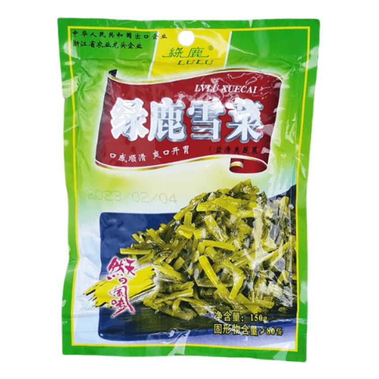人気商品の中古品・新品・未使用品 中国直邮】 绿鹿牌温州特产绿鹿雪菜雪里蕻咸菜腌制酸菜配粉干爽 ヴァイスシュヴァルツ