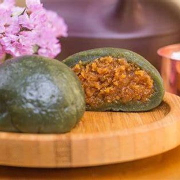 美国产 外婆家蛋黄肉松青团6个共360克 正宗艾草纯手工