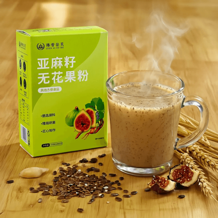 ZXGB Flaxseed & Fig Powder, 15pcs - Unrefined Whole-Seed