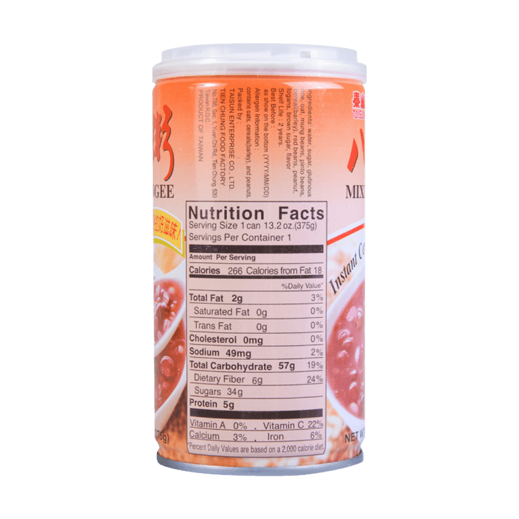 [가성비 6병] 대만 태산 팔바오 죽 아침 시리얼 인스턴트 죽 375g*6병 5