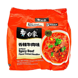 인스턴트 라면 매운 소고기맛, 3.6oz*5팩, 총 17.99oz