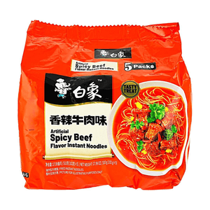 白象 味鲜美 香辣牛肉味方便面 102g*5连包