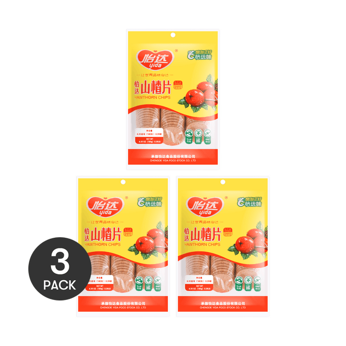 怡達食品 山楂錠 180g *3【3份超值裝】