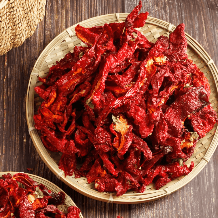【中国直邮】 西尔丹 新疆辣皮子焉耆猪大肠肉辣椒螺丝椒辣皮子拌面特产干辣椒400g1袋