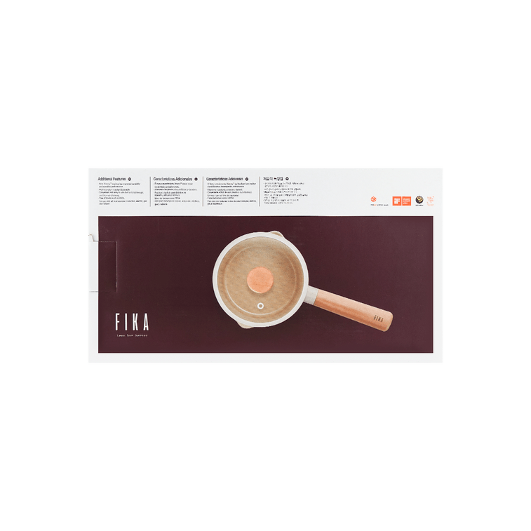 피카 밀크팟 소스팬 (유리 뚜껑 및 나무 손잡이 포함, 6인치, 1.5쿼트) 5