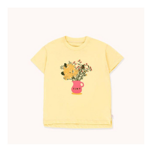 TINYCOTTONS Kids TINY FLOWERS Tee In Lemonade Yellow 037 8Y