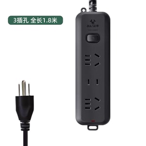 【中國直郵】 HSPM 新款公牛美標轉換插頭美國插座usb接線板 3插孔 全長1.8米 1個裝