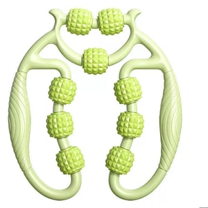 Nine-Round Circular Leg Massage Thigh Calf Massager Improve Pelvic Floor Muscles Yoga Roller Clamp Green