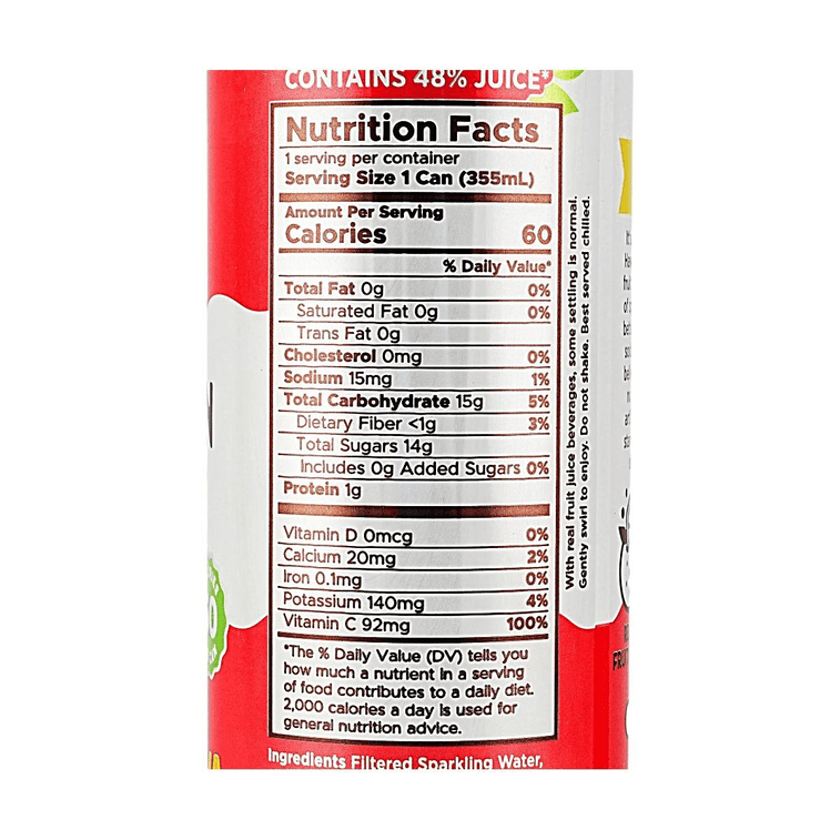 Passion Fruit Orange Guava Real Fruit Soda,12 fl oz【No Sugar Added,No Caffeine】 4