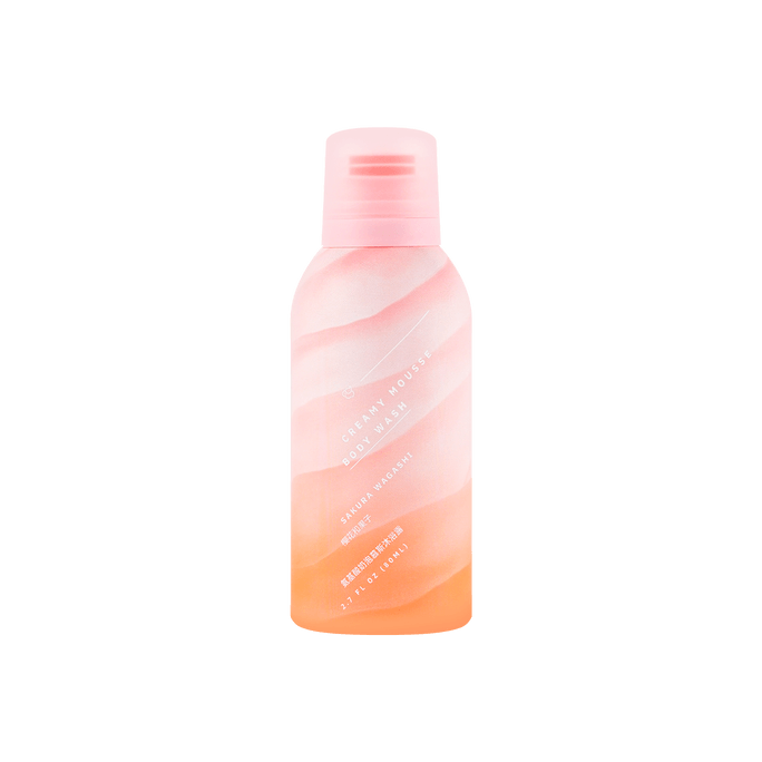 Amino Acid Foaming Shower Gel / Body Wash Sakura & Fruit 80ml