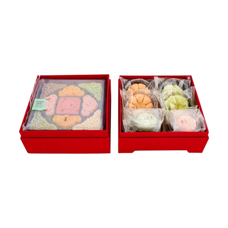 로얄 델리커시 페이스트리 케이크 선물 세트 17개입 (24.12oz)【딸기, 말차, 초콜릿, 망고, 녹두】 12