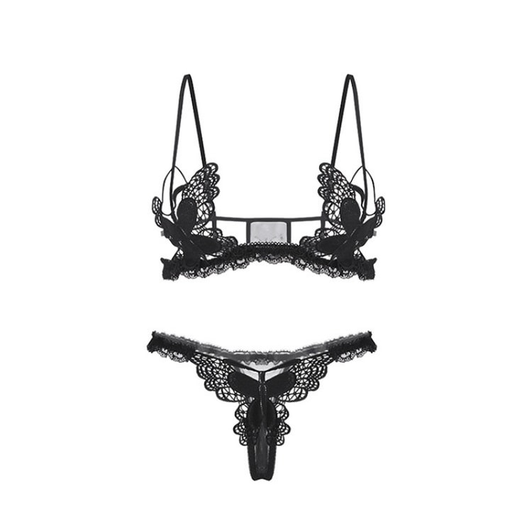 Black Garter Belt Plus Size Lingerie Set Lace Garter Belt - Main Image