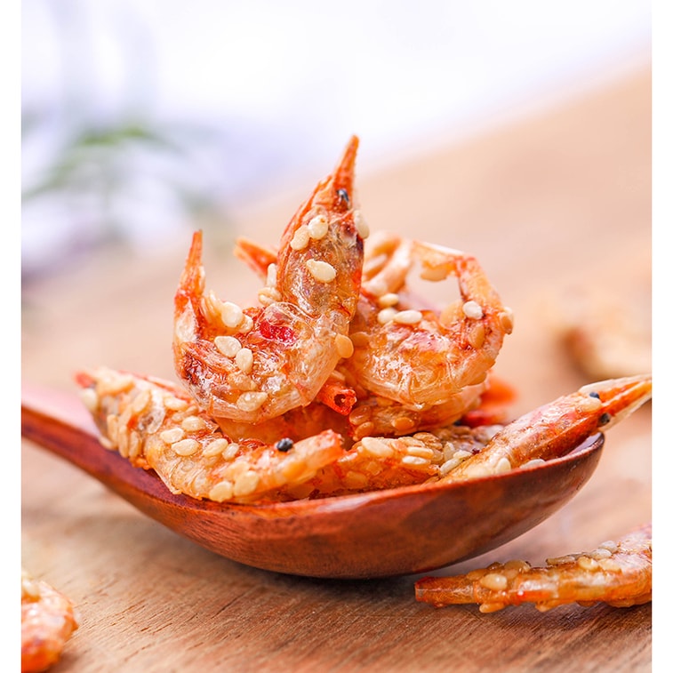 ROASTED SAKURA SHRIMP 40g  - 100% Natural Dried shrimp Dried seafood snack Resealable bag NON GMO Ready to eat 4
