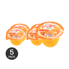 ドッサリ オレンジゼリー - リアルフルーツ入り 8.11oz *5【5パック】