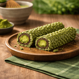 韩国LOTTE乐天 CRUNKY 双重抹茶巧克力脆棒 4支装 132g【附赠ENHYPEN随机贴纸】