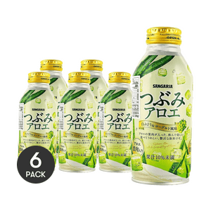 日本SANGARIA三佳利 白葡萄乳酸菌風味蘆薈飲料 380g *6【6份超值裝】