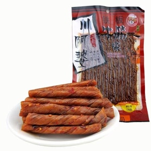 Iron‑Plate Beancurd Strips Sichuan‑Style Vegetarian Spicy Tofu Skin Strips 120g, Nostalgic Childhood Spicy Snack