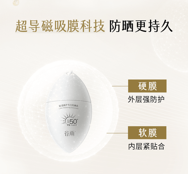 穀雨 白葉子美白防曬乳 SPF50+ PA++++ 【防曬美白雙特證】【防水防汗】【28天顯著美白】【戶外出遊必備】高效防護 30ml