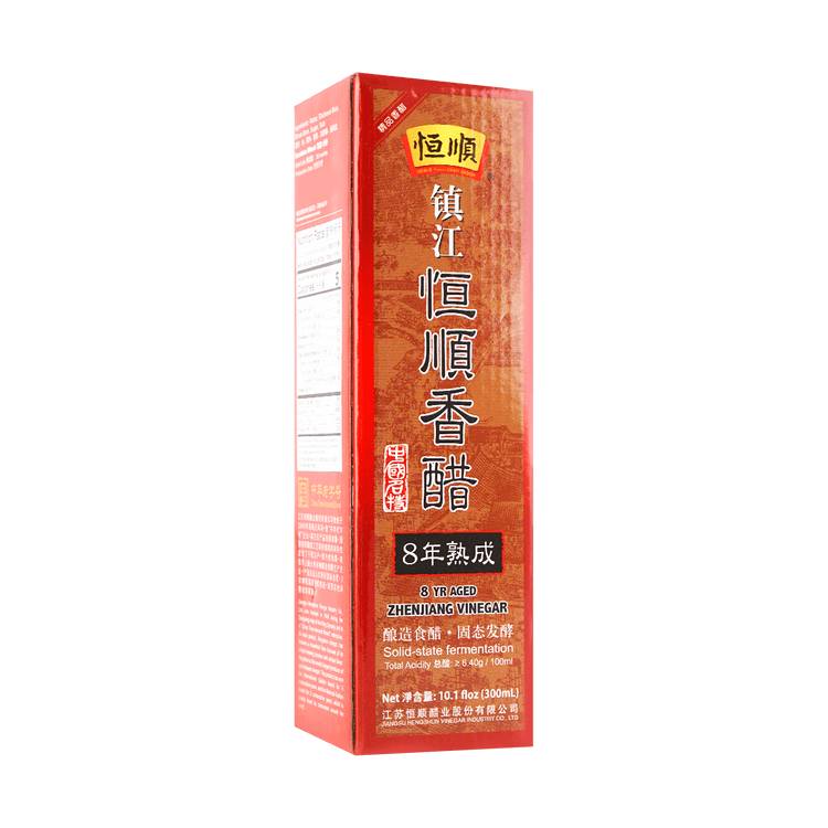 8年熟成】恒顺镇江香醋饺子醋凉拌炒菜蘸料调味食醋300ml - 亚米