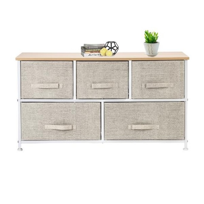 Iron non-woven drawer storage rack linen color 1 piece