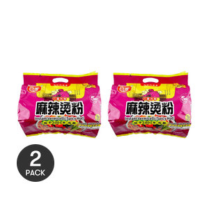 Instant Vermicelli ,Malatang, Spicy Flavor 5pcs, 18.52 oz*2【Value Pack】