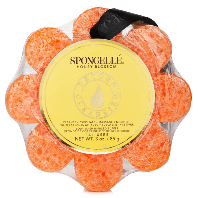 Wildflower Shower Gel Sponge - Honey Flower (Orange) 1pc/85g