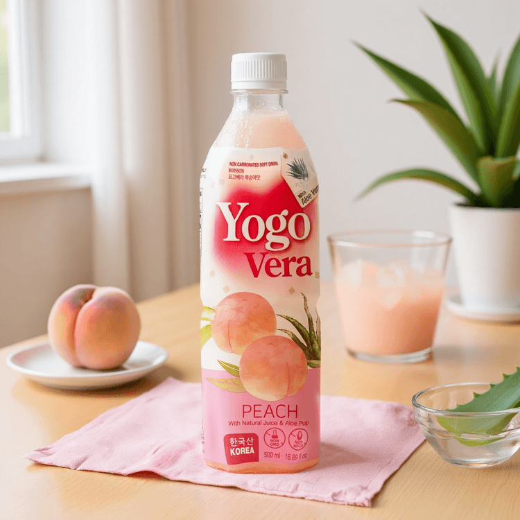 Aloe Pulp Peach Juice Soft Drink, 16.9 fl oz