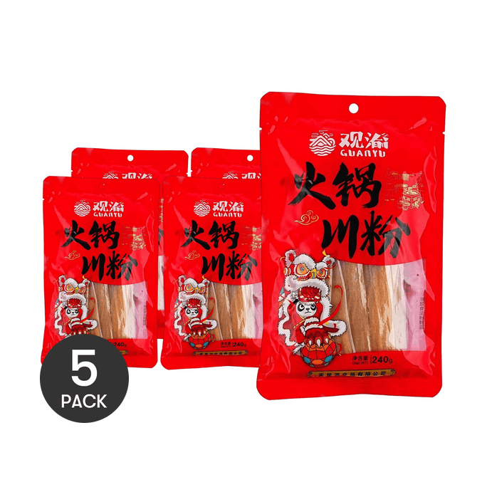 じゃがいも澱粉春雨 8.47オンス×5【5パック】【火鍋・麻辣湯用】