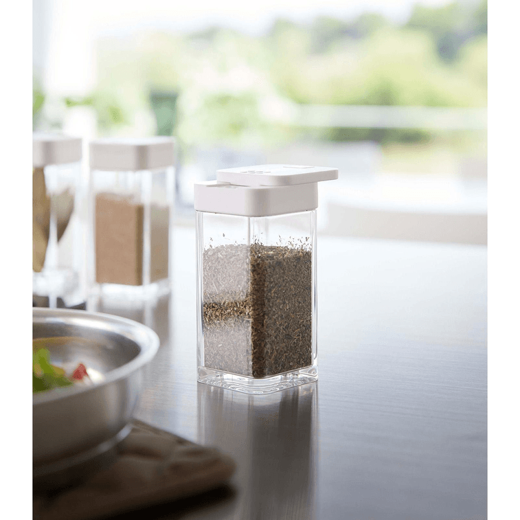 山崎実業 白い調味料瓶（1個） 3