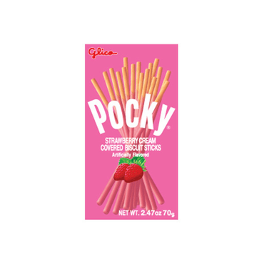 日本GLICO格力高 POCKY百奇 草莓涂层棒饼干 70g