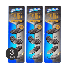 Thin And Crispy Sandwich Cookies,Rich Black Sesame Flavor ,2.19 oz *3【3 Packs】【Low Sugar】