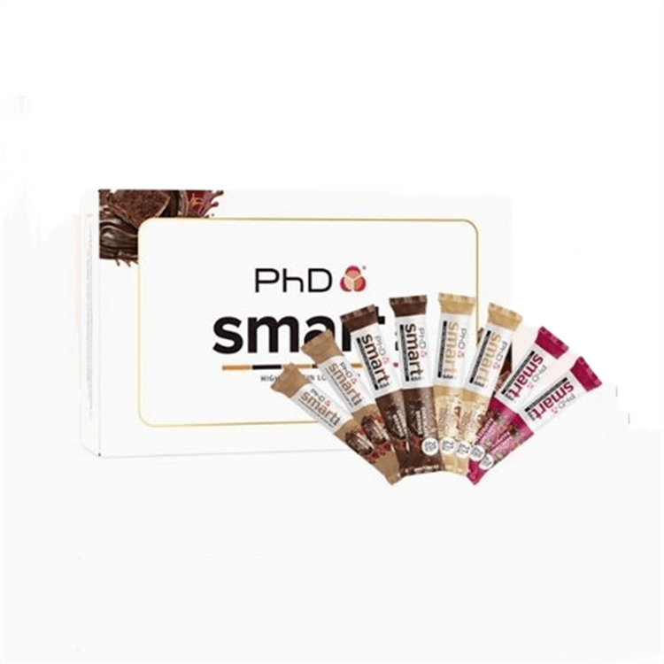 中国直送】PhD Smart Choice プロテインバー ギフトボックス 高プロテインバー フィットネス 食事代替 エネルギーバー ビスケット  健康的な渇望満足 64g*8/個 - Yami