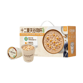 Soy Milk Flavor Grain Cup 8.89oz * 6 Cups【Breakfast Meal Replacement Porridge Instant Dessert】【Organic Certified Low Sodium High Dietary Fiber】