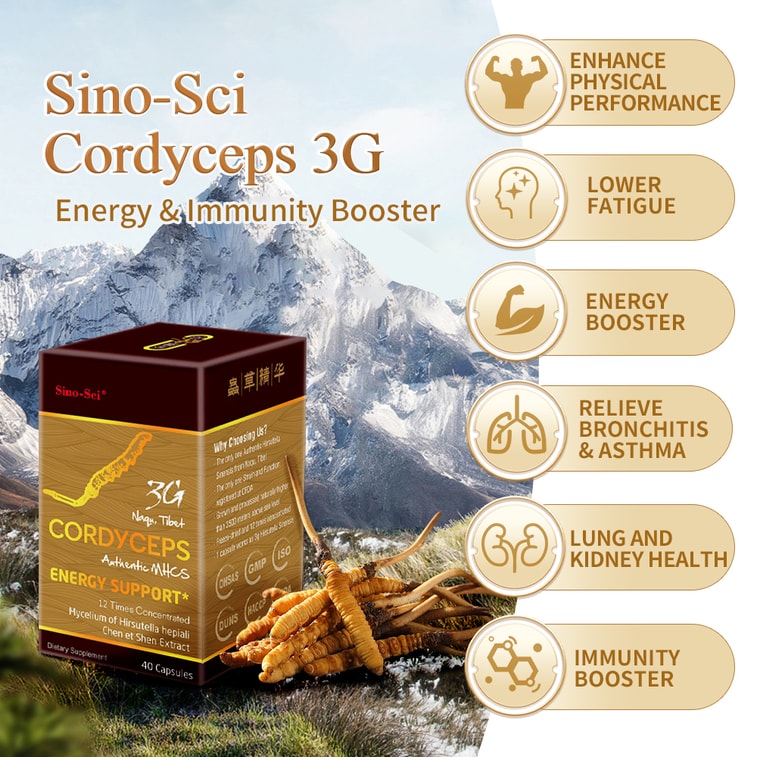 3G Cordyceps Energy Support Immunity Booster 40Counts 5
