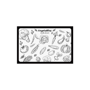 [중국에서 직접 메일] FaSoLa 주방 조리대 흡수 매트 야채 파라다이스 스타일 40*60cm 부드러운 규조토 진흙 배수 매트 일회용 테이블 매트