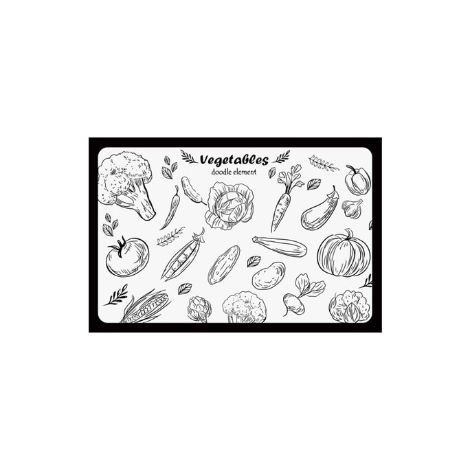 FaSoLa Life キッチンカウンタートップ吸収パッド 野菜パラダイス 30*40CM/シート 珪藻土排水パッド 食器乾燥パッド バーマット