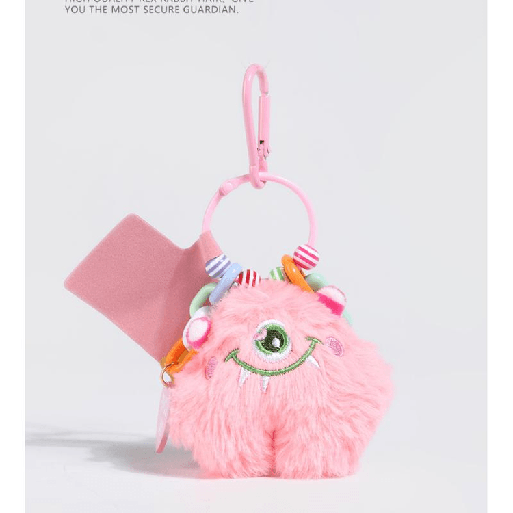 ラウンド用品・アクセサリー Little Monster Little Monster Keychain Plush Toy Pendant, Pink 10cm*1 Piece