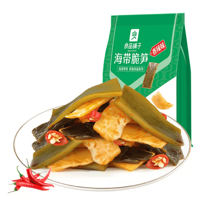 BESTORE Kelp Crispy Bamboo Shoots Spicy 160g*1 bag ready-to-eat snacks and snacks  packs