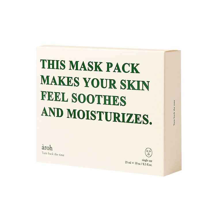 韩国AROH 积雪草修护面膜 抗敏镇静 晒后修复 控油祛痘 淡化痘印 25ml 10片入 6