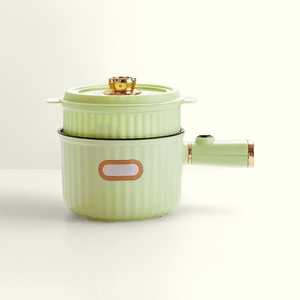 Dormitory electric rice cooker green pot+rack 1 bunch