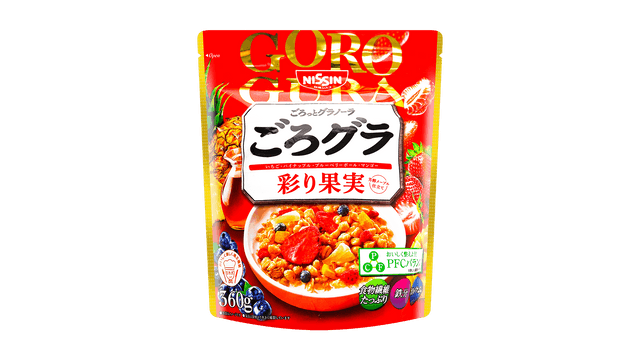 NISSIN Goro Gura Luxurious Fruit Granola Cereal, 12.69oz - Yami.com