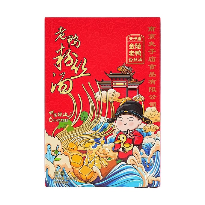 夫子廟 遊味 金陵老鴨粉絲湯 原味 252.2g【南京特產】