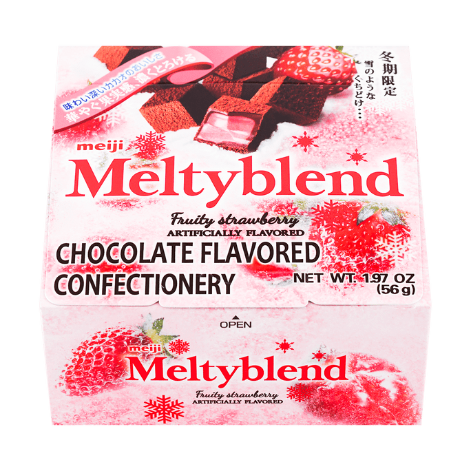 Meltyblend Fruity Strawberry Chocolate - Soft Fudge Candy, 1.97oz