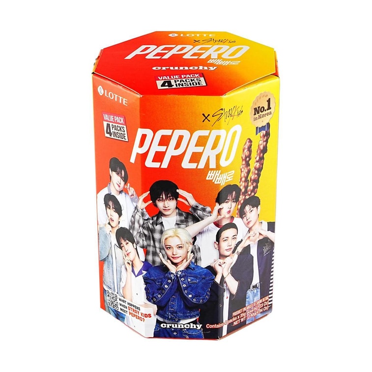 페페로 크런치 초콜릿 비스킷 스틱, 밸류팩, 4개입 (137g)【스트레이 키즈 추천 상품】【포장은 다를 수 있습니다】 3
