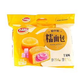 达利园 糯面包 芋泥味 16枚入 368g【香醇芋泥豆沙麻薯夹心】【早餐下午茶点心】