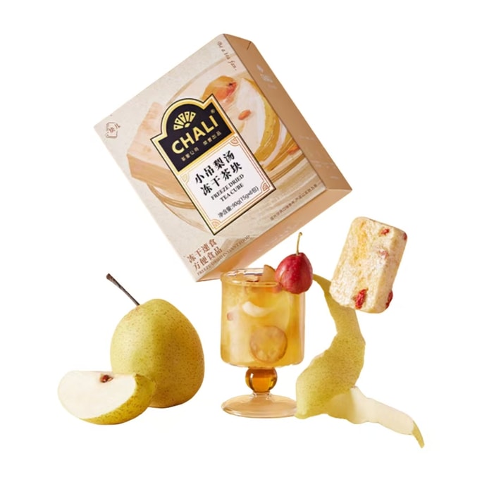 No-Boil Tea Cubes 【Autumn & Winter Nourishment】 Freeze-Dried Small Hanging Pear Soup  90g*1 box