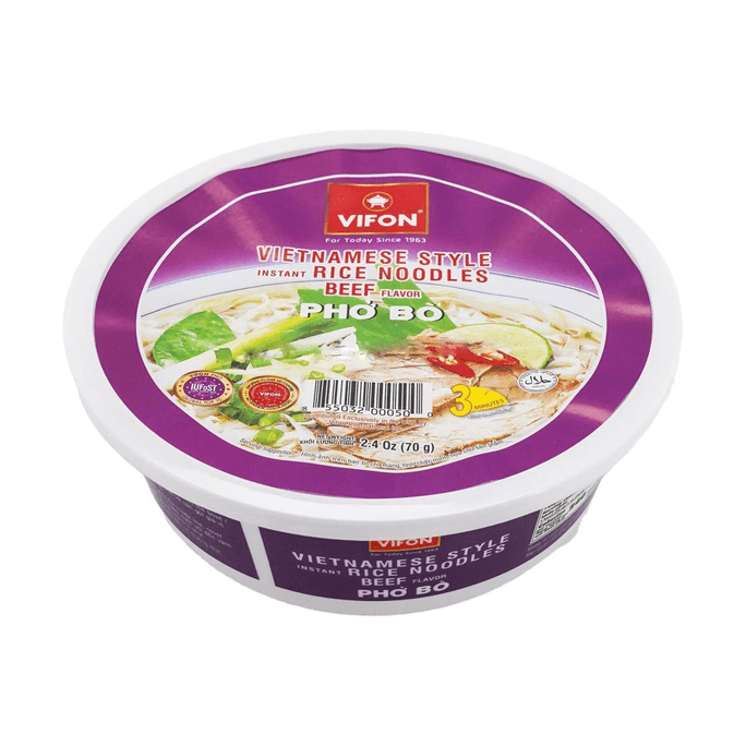 Pho Bo - Vietnamese Style Instant Rice Noodles , Beef Flavor , 2.4 oz